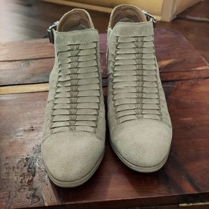 Soft suede ankle boots